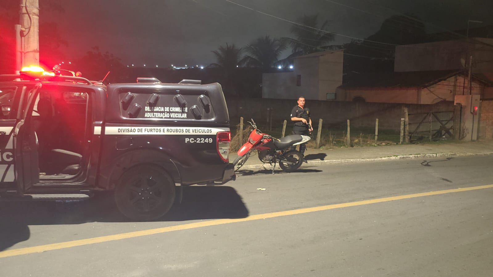 PCES DFRV Prende Em Flagrante Suspeito Motocicleta Adulterada